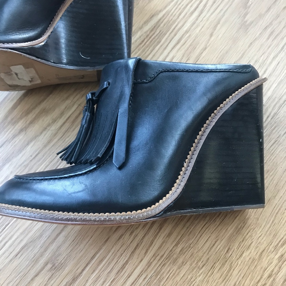 *rare* alexander wang Trish black leather oxford mules size eu 36 us 6